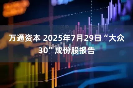 万通资本 2025年7月29日“大众30”成份股报告